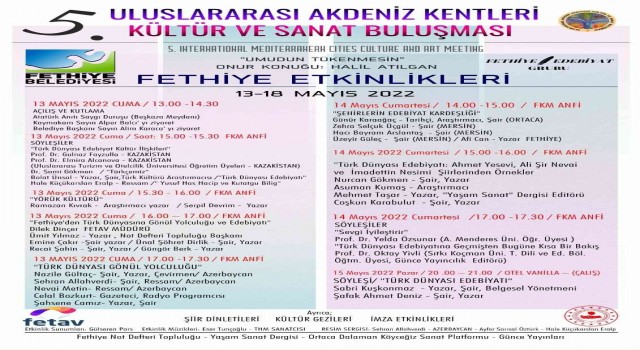 Kültür sanatın kalbi Fethiyede atacak