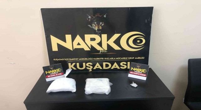 Kuşadasında 1 kilogram uyuşturucu ele geçirildi