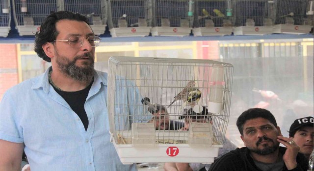 Kütahyada kuş meraklıları mezatta buluştu