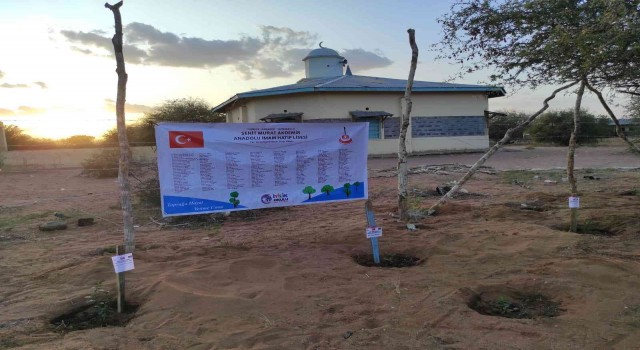 Lise öğrencilerinden Kenyaya fidan desteği