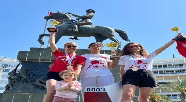 Manisalı sporcu Özlem Işık, İzmirde kürsüde yer aldı