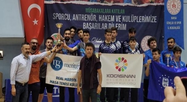 Masa tenisinde Mardin takımı Real Mardin 1. Lige yükseldi
