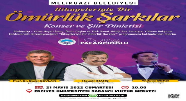 Melikgaziden Hikayeleriyle bir ömürlük şarkılar etkinliği