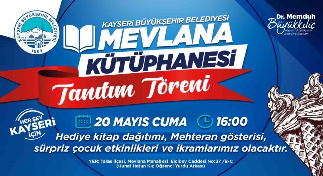 Mevlana Kütüphanesinin tanıtımı için sürpriz etkinlikler