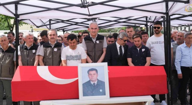 Muğlada şehit olan orman muhafaza memuru için tören düzenlendi