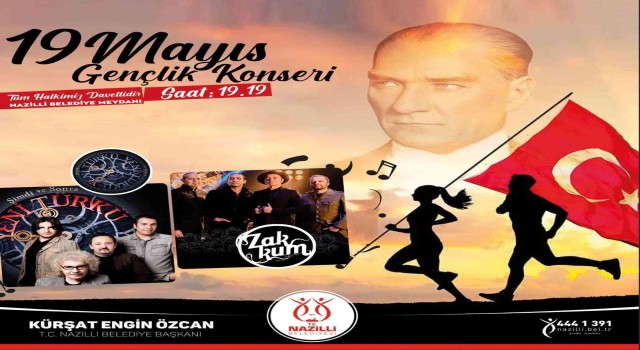 Nazilli 19 Mayısta müziğe doyacak
