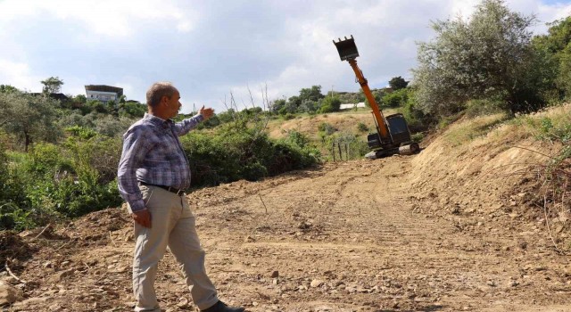 Nazilli Yaylapınarda yol açma çalışmaları başladı