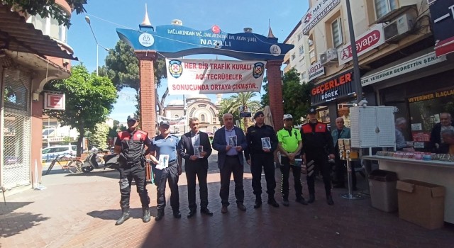 Nazillide “Yayalar için 5 Adımda Güvenli Trafik Uygulaması” gerçekleştirildi