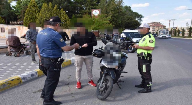 Nevşehirde 22 noktada trafik uygulaması yapıldı