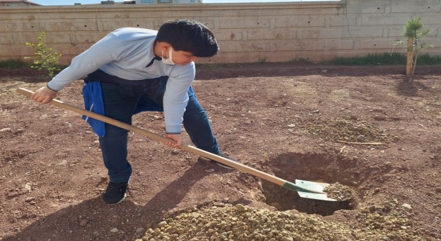 Öğrenciler ‘e-Twinning projesi ile fidan dikmeye devam ediyorlar