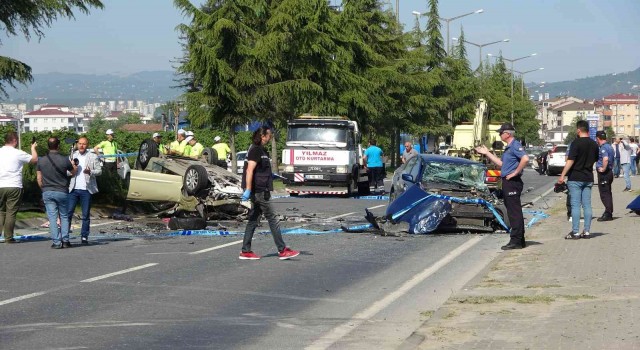Orduda feci zincirleme kaza: 2si ağır 6 yaralı