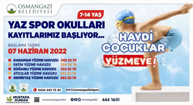 Osmangazide havuzlar çocuklar ile renklenecek