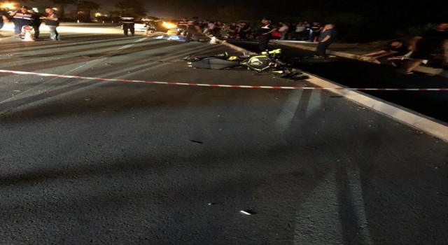 Otomobil ile çarpışan motosiklet sürücüsü hayatını kaybetti