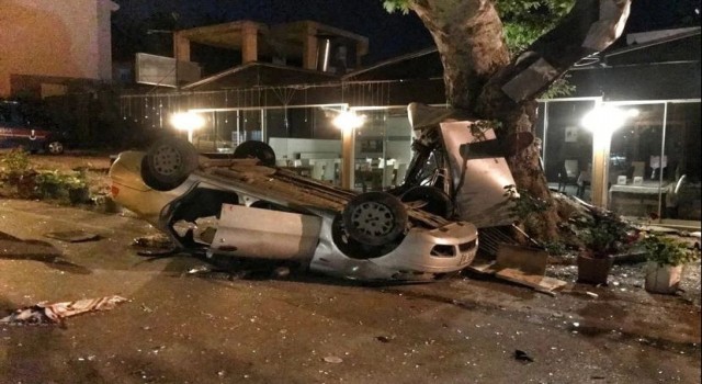 Otomobil takla attı: 2si ağır 3 yaralı