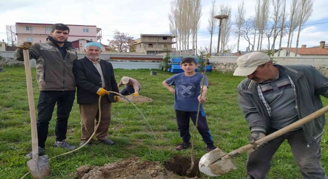 Özalplı gençler geleceğe nefes olmak için fidan dikti