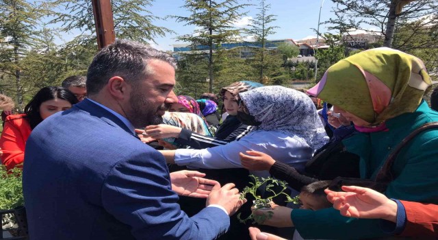 Pursaklarda yaklaşık 20 bin fide dağıtıldı