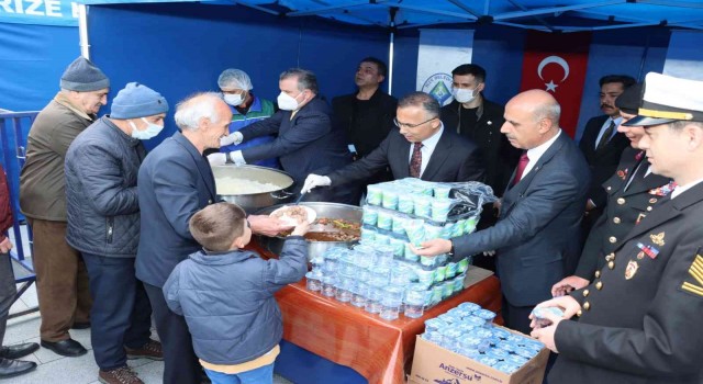 Rizede bayramlaşma töreni