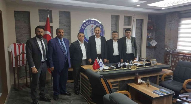 Sağlık Sen Genel Başkanı Durmuş Gaziantep Şubesini ziyaret etti