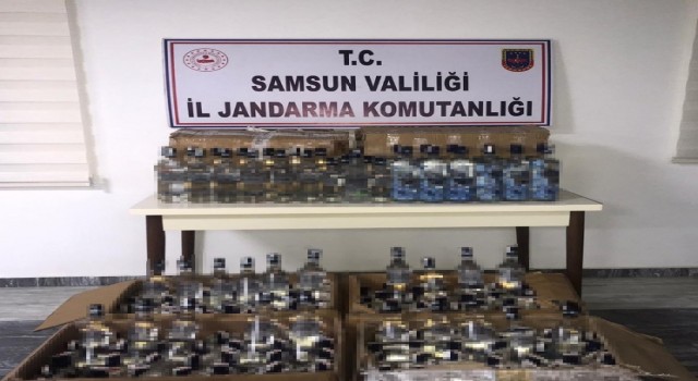 Samsunda 251 şişe sahte bandrollü içki ele geçirildi