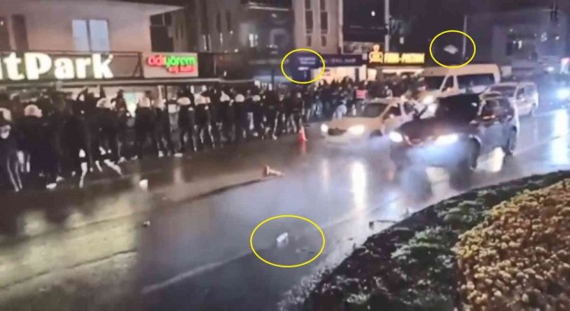 Samsunda Trabzonsporun kutlamalarında gerginlik