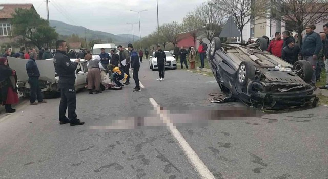 Samsunda trafik kazası: 1 ölü, 4 yaralı