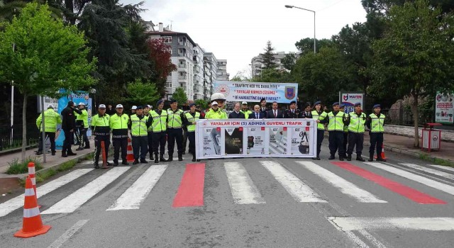 Samsunda Yayalar İçin 5 Adımda Güvenli Trafik uygulaması