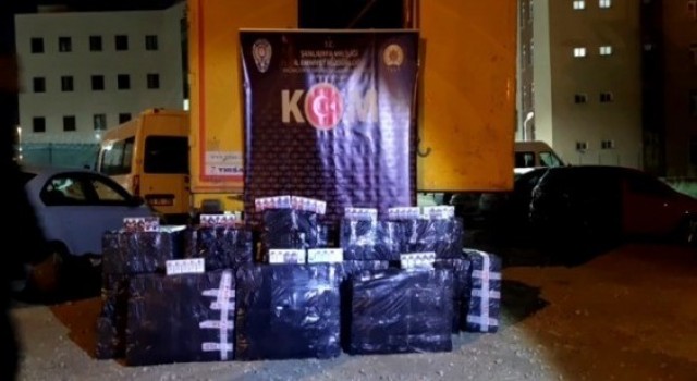 Şanlıurfada 22 bin paket kaçak sigara ele geçirildi