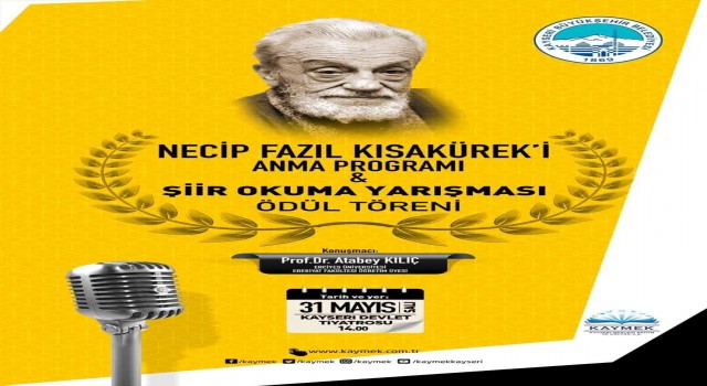 Şiir Okuma Yarışması Ödül Töreni 31 Mayısta yapılacak