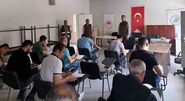 Siirtte avcılara eğitim verildi
