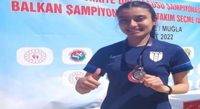 Simavlı milli atlet Sıla Ata, Balkan Şampiyonu oldu