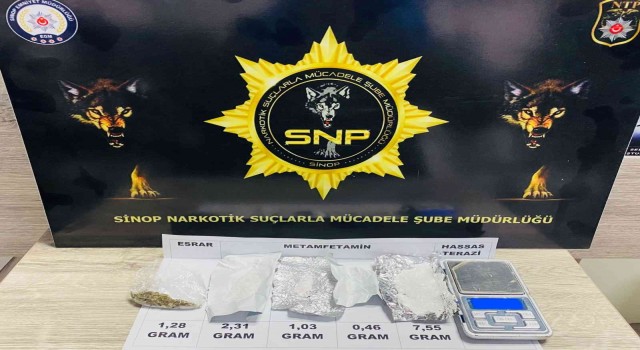 Sinopta metamfetamin ile yakalanan şahıs tutuklandı