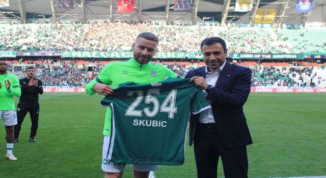 Skubic, Konyaspor formasıyla 254. maçında