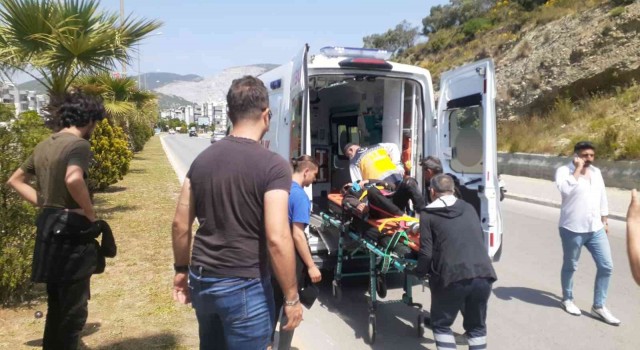 Sökede motosiklet kazası: 1 yaralı