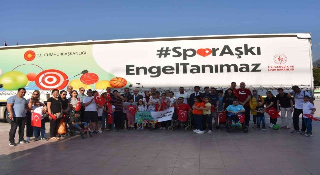 ‘Spor Aşkı Engel Tanımaz tırı Manisada