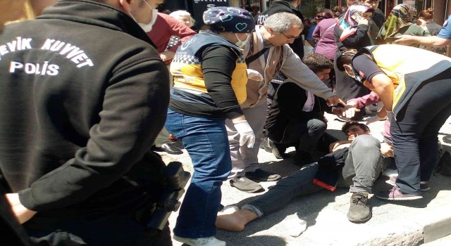 Tekirdağda 2 ton kuruyemiş yüklü el forklifti işçinin üzerine devrildi