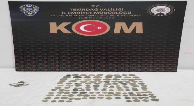 Tekirdağda tarihi eser operasyonu: 138 parça ele geçirildi