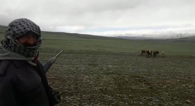 Tekmanda Mayıs ayında kar sürprizi