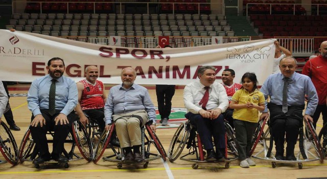 Terma City personelinden tekerlekli sandalye basket takımı ile empati maçı