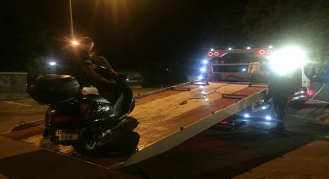 Trafiğe kapalı alanlar denetlendi