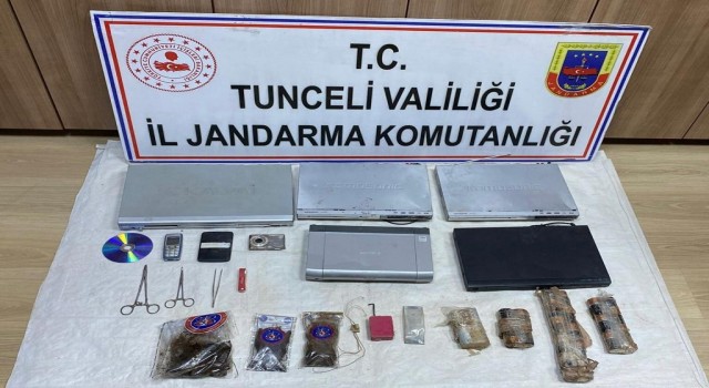 Tuncelide 6 sığınak içinde EYP ve çok sayıda malzeme ele geçirildi