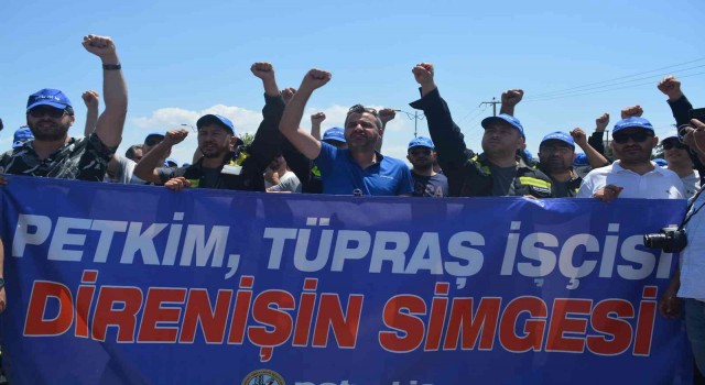TÜPRAŞın Aliağa Rafinerisinde işçiler eylemde