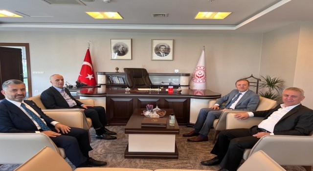 Türk-İş ve RTÜK başkanından Bakan Yardımcısı Durana ziyaret