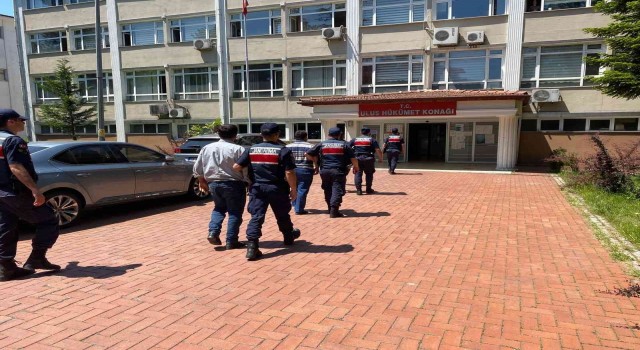 Ulus ilçesinde kablo hırsızları yakalandı