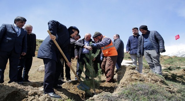 Vali Epcim, Yoncalı köyünde fidan dikim etkinliğine katıldı
