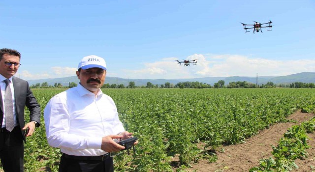 Vali Masatlı, ZİHA ile ilaçlama yaptı