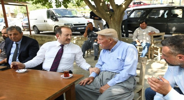 Vali Pehlivan, Sayköyde vatandaşlarla buluştu