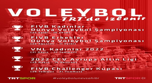 Voleybolda Avrupa ve Dünya Şampiyonaları TRTde