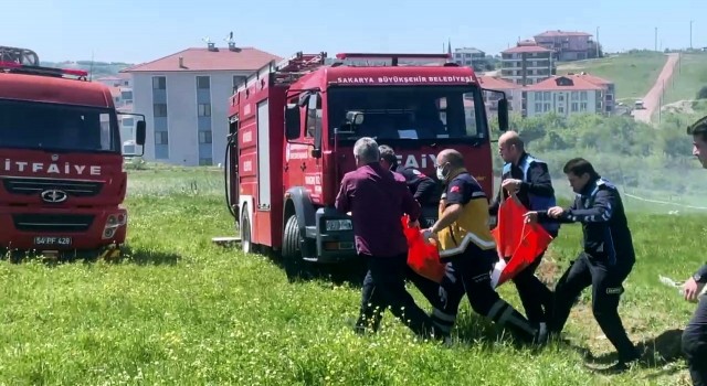 Yangına müdahale etmek isteyen vatandaş feci şekilde yandı