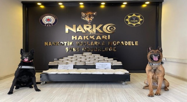 Yüksekovada 41 kilo 200 gram uyuşturucu ele geçirildi