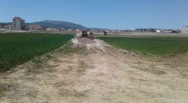Zafertepede yol çalışması